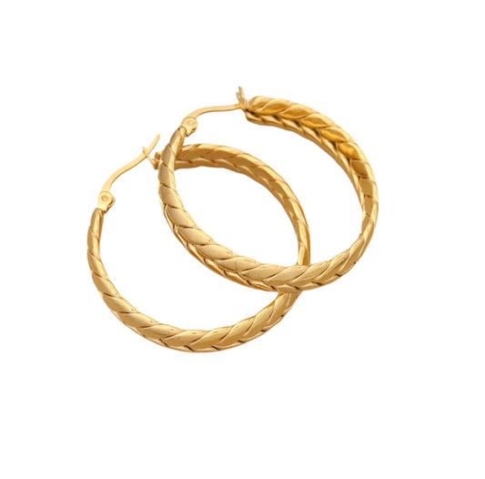 Alia Gold Hoop Earrings