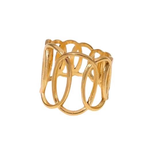 ‘Rosie’ Adjustable Gold Ring