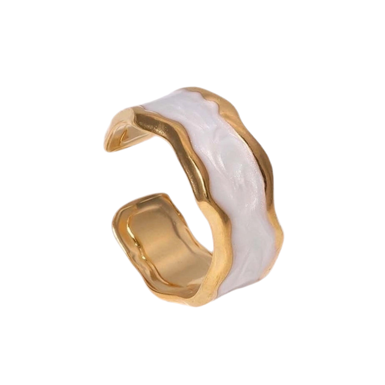 ‘Cuff Me Softly’ Adjustable Gold Ring