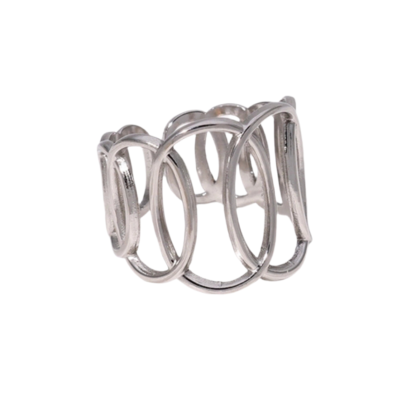 ‘Rosie’ Adjustable Stainless Steel Ring