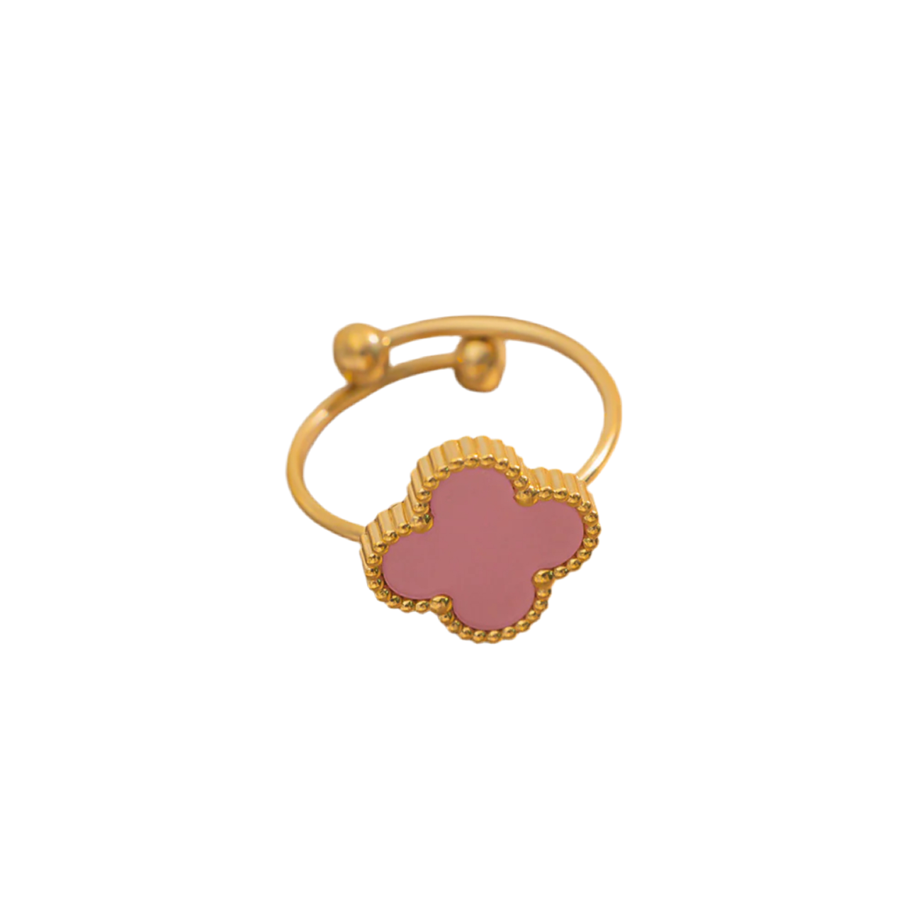 Floral Harmony Gold Rings