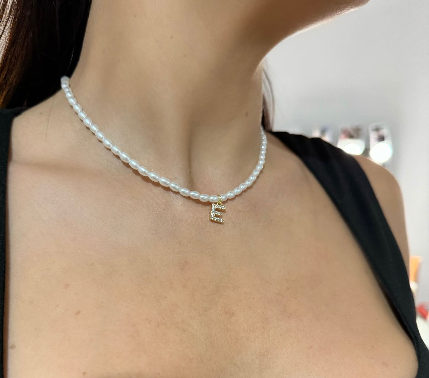 ‘Jai’ Letter Pearl Chocker