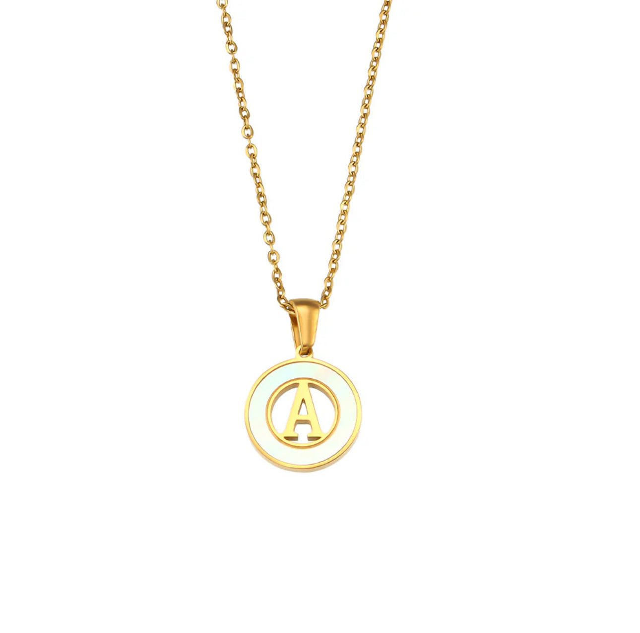 ‘Lillah’ Initial Gold Necklace