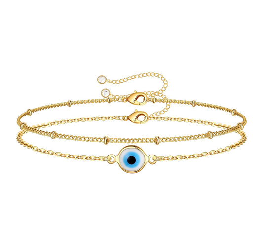 ‘Guardian Glance’ Evil Eye Gold Bracelet