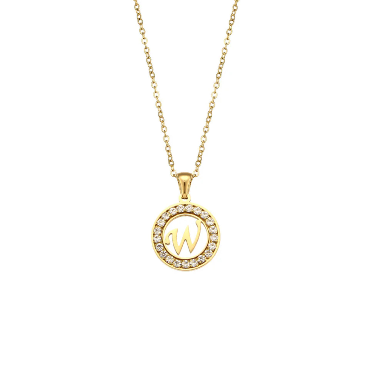 ‘Christie‘ Gold Initial Necklace