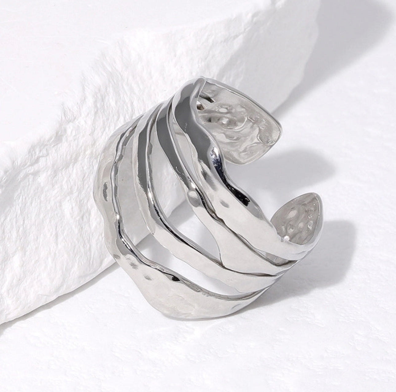 ‘Emily’ Adjustable Stainless Steel Ring