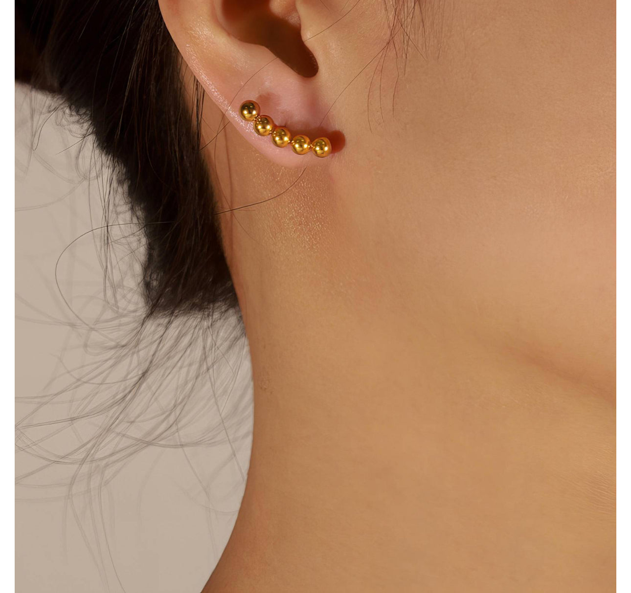 ‘Emma’ Gold Stud Earrings