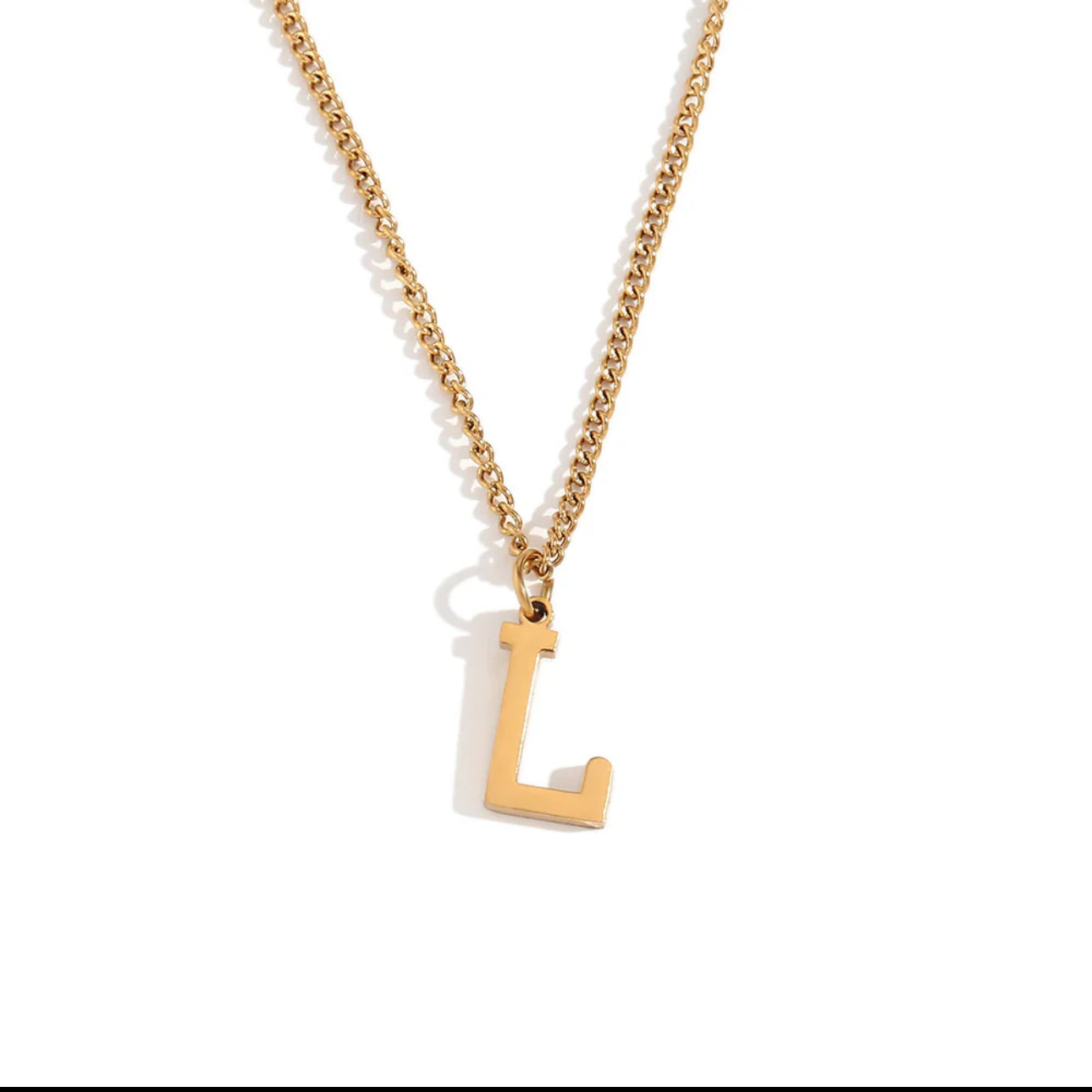 ‘Leah’ Gold Initial Necklace