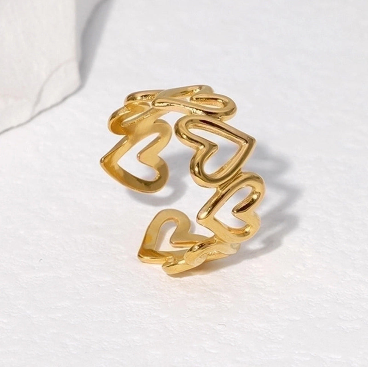 ‘Heart’s Desire’ Adjustable Gold Ring