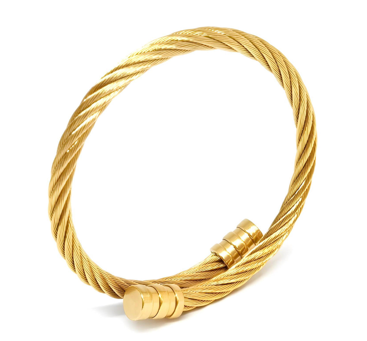 ‘Golden Twine’ Gold Bangle