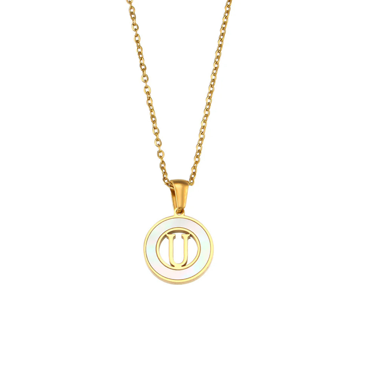 ‘Lillah’ Initial Gold Necklace