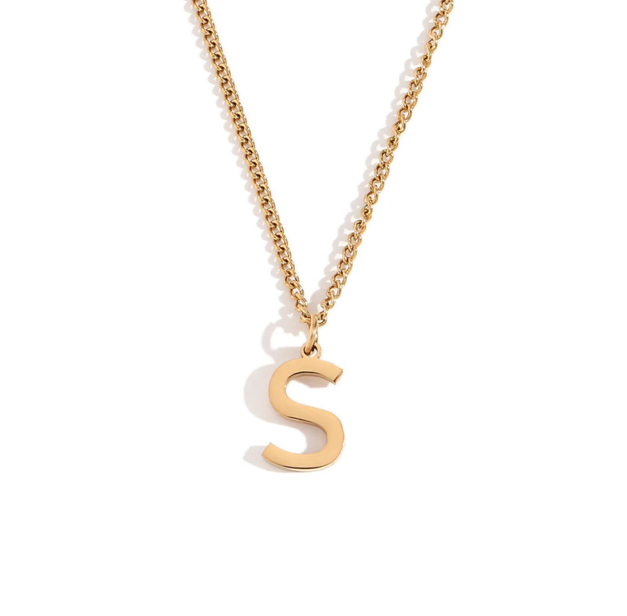 ‘Leah’ Gold Initial Necklace