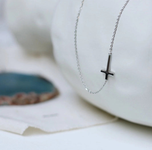 Simple Cross Necklace