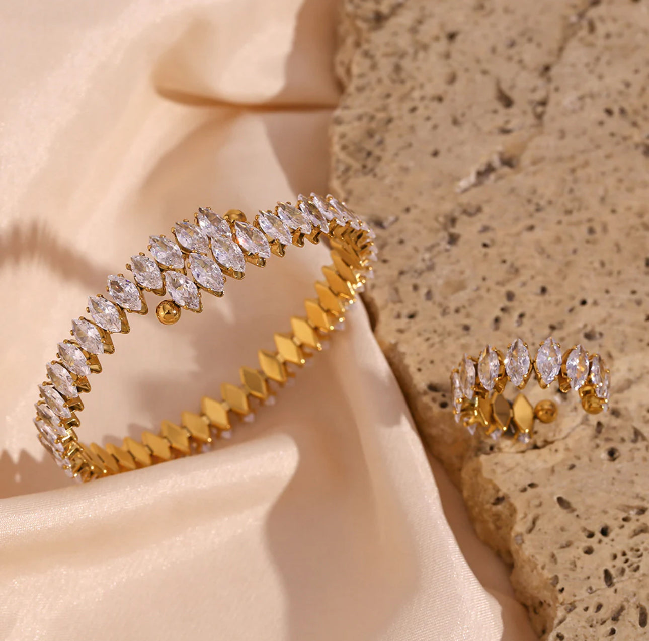 ‘Bling’ Gold Bracelet