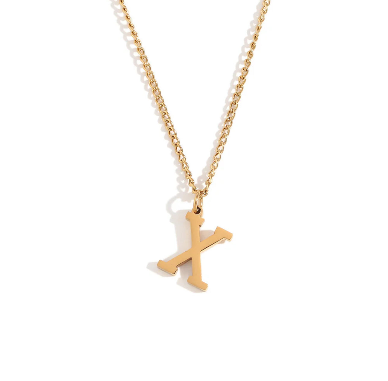 ‘Leah’ Gold Initial Necklace