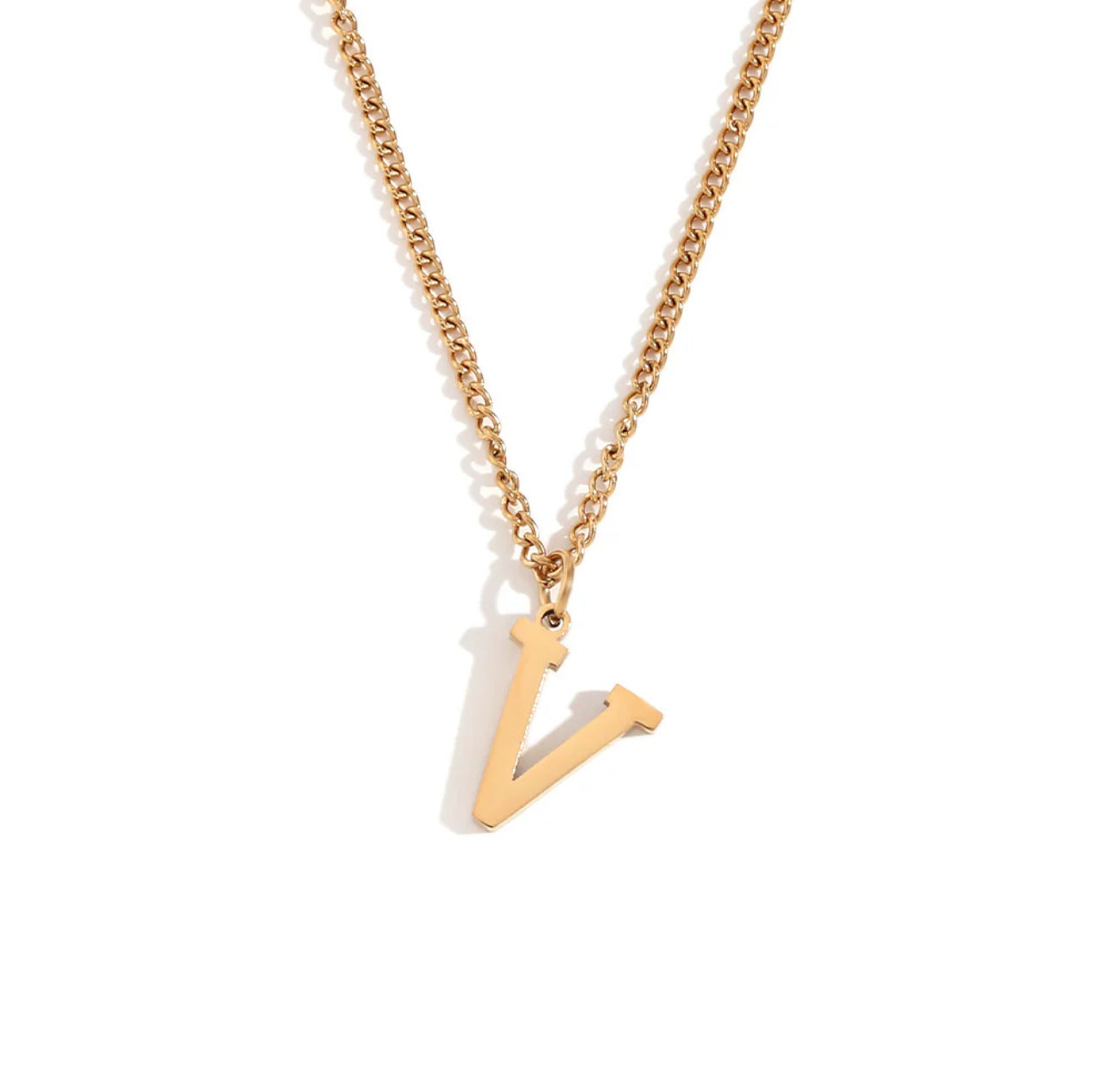 ‘Leah’ Gold Initial Necklace