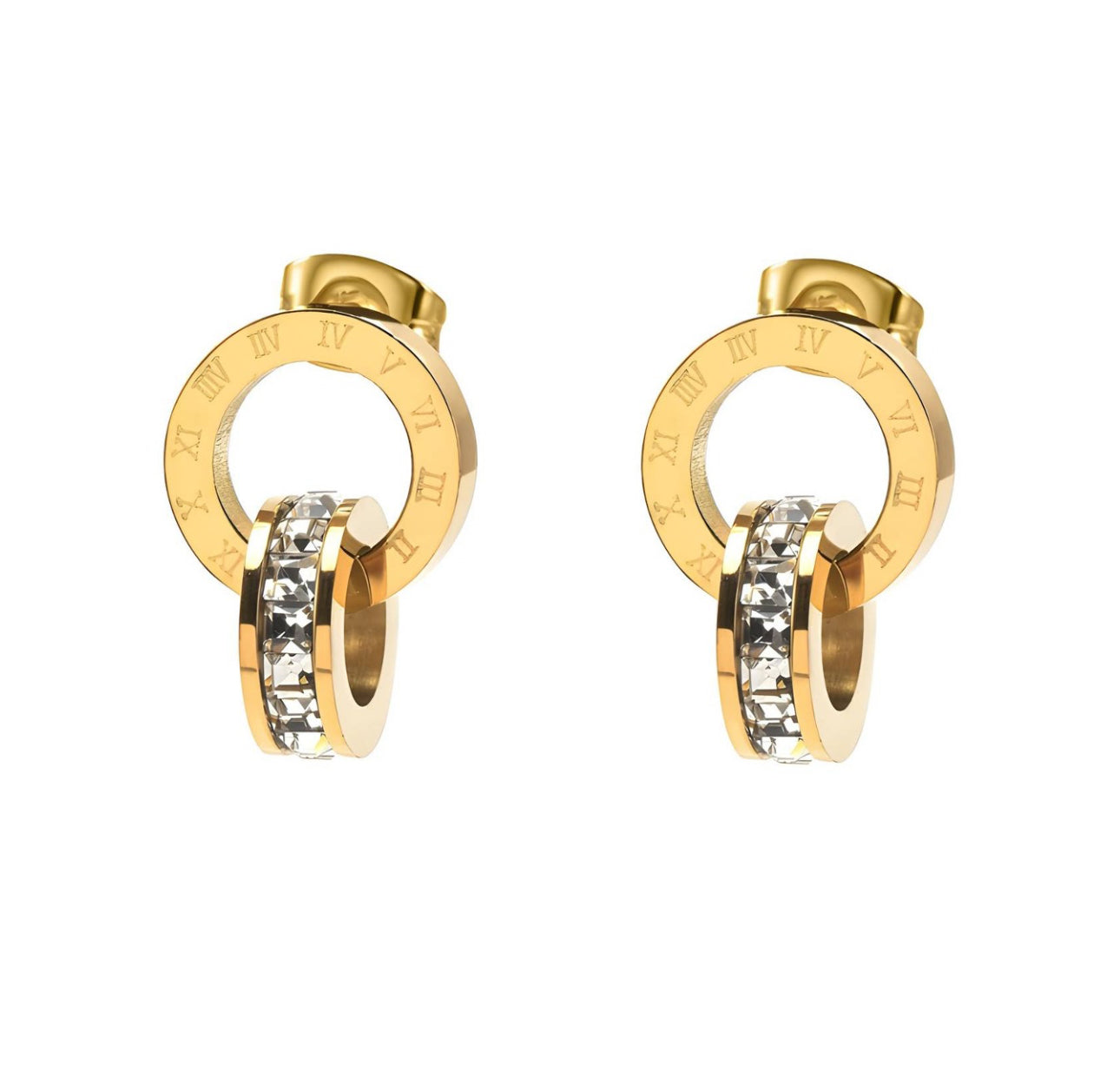 ‘Im So Glam’ Gold Earrings