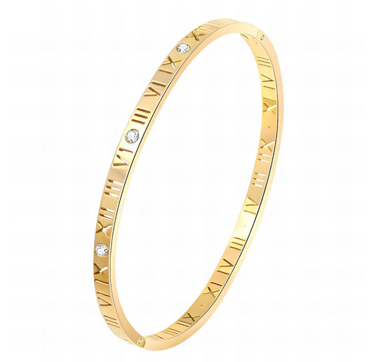 ‘Roman’ Cubic Zirconia Bangle