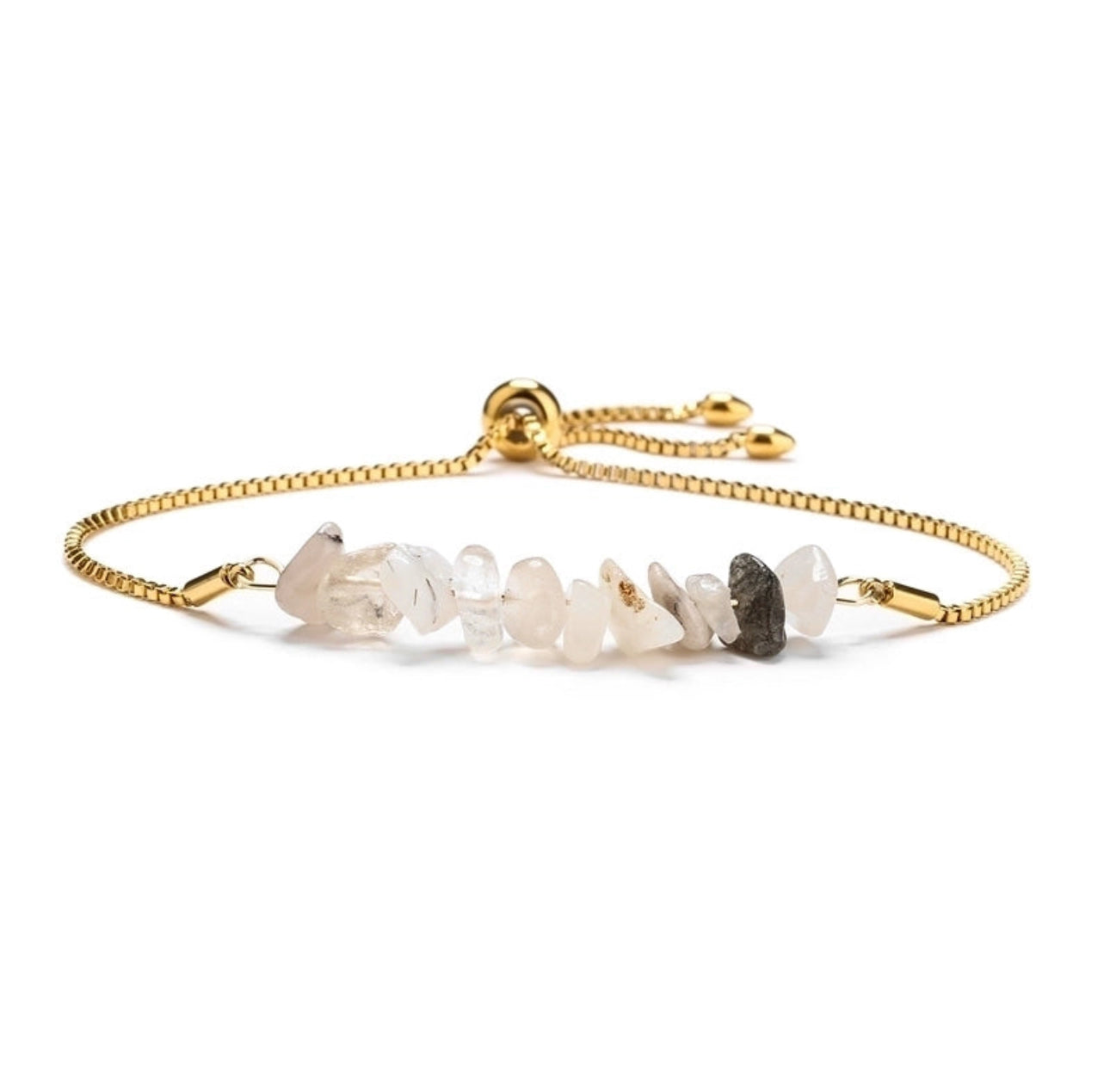 Natural Stone Gold Bracelet