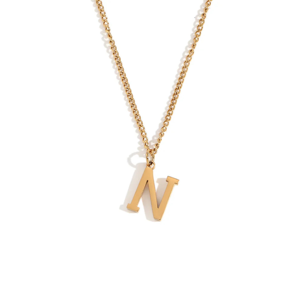 ‘Leah’ Gold Initial Necklace