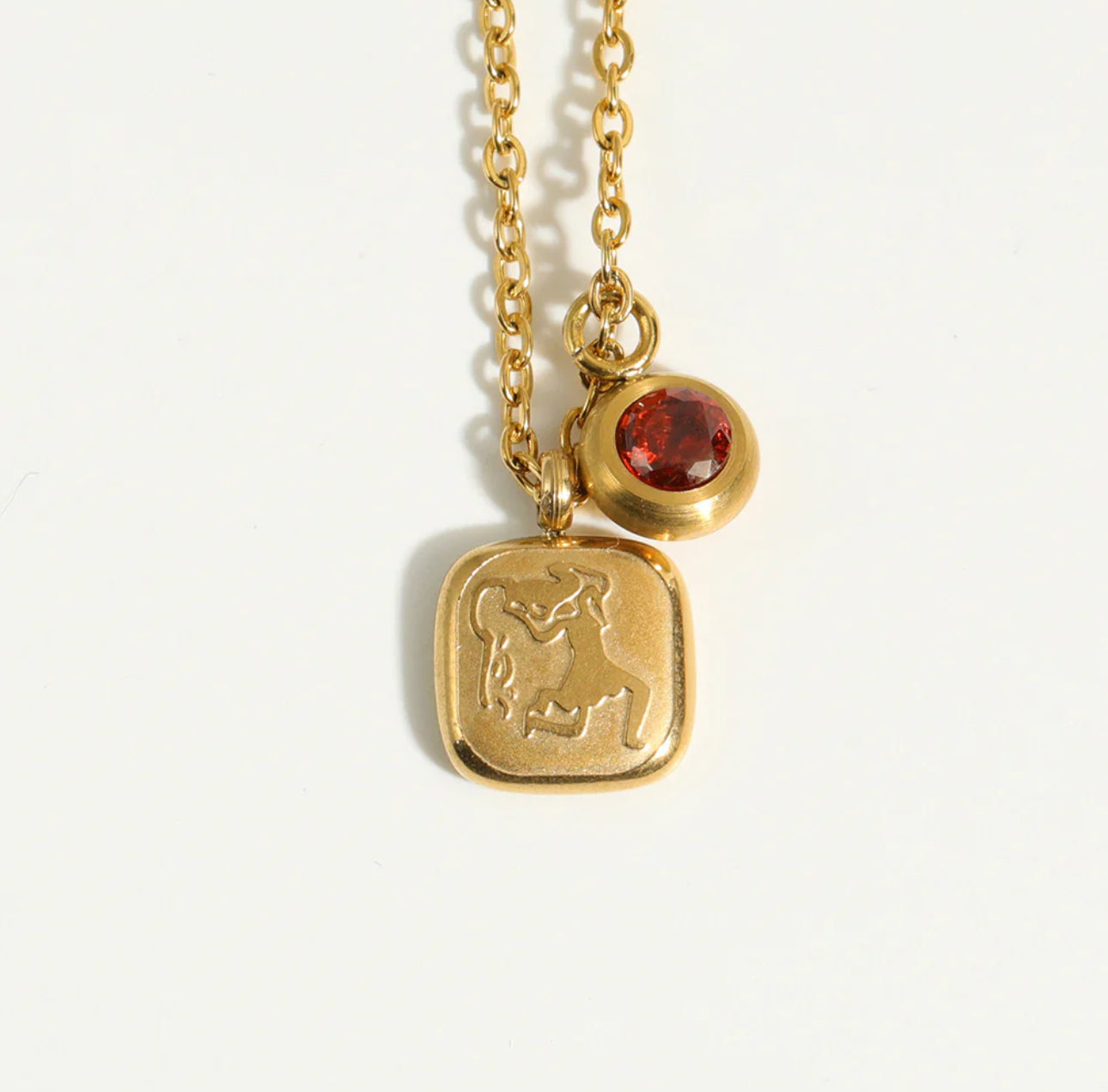 ‘Expressive Zodiac’ Gold Necklace