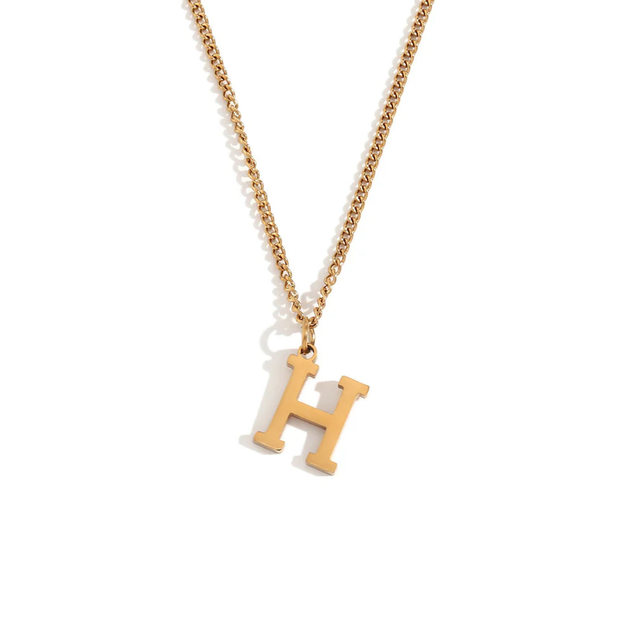 ‘Leah’ Gold Initial Necklace