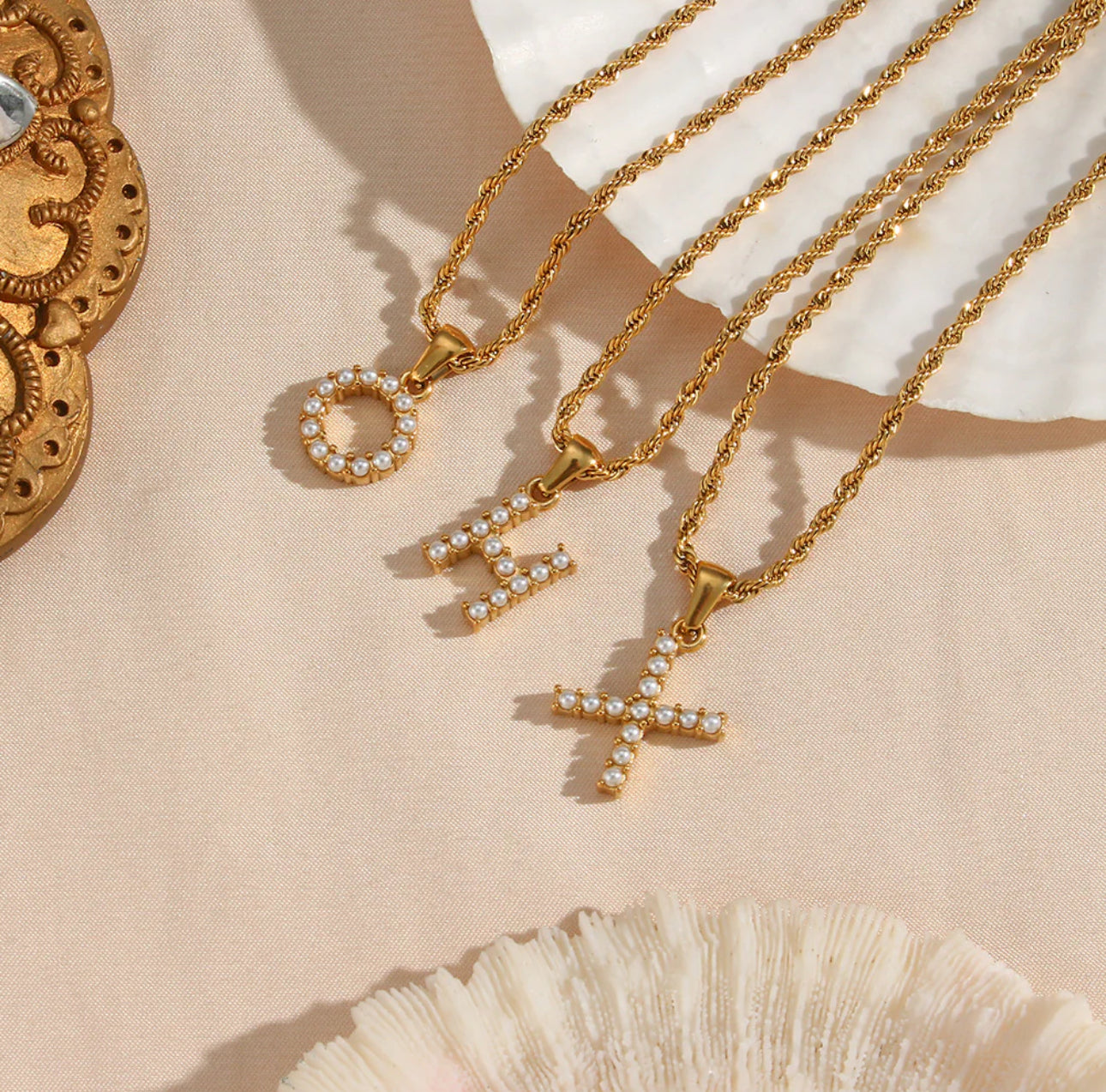 ‘Nikki’ Letter Gold Necklace