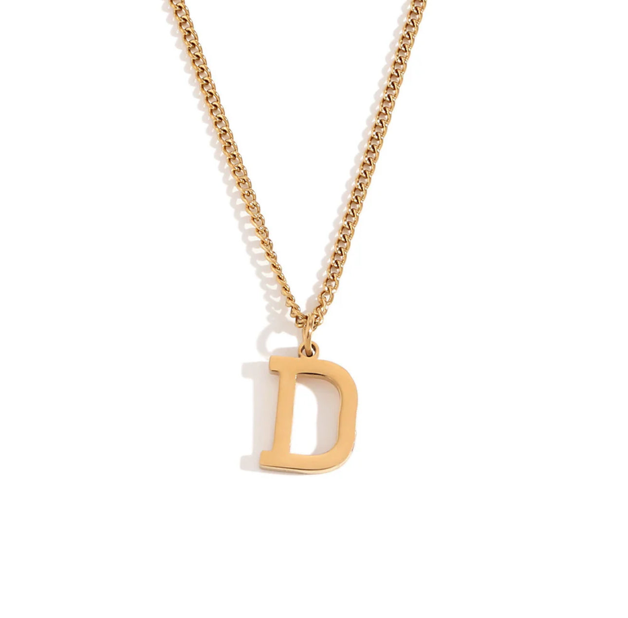 ‘Leah’ Gold Initial Necklace