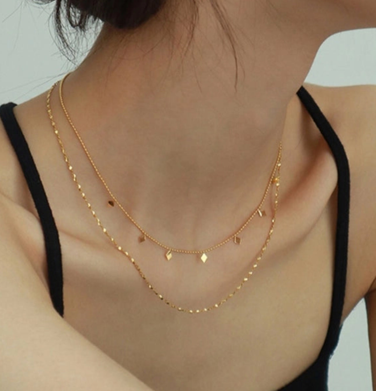 ‘Devine Desire’ Gold Layered Necklace