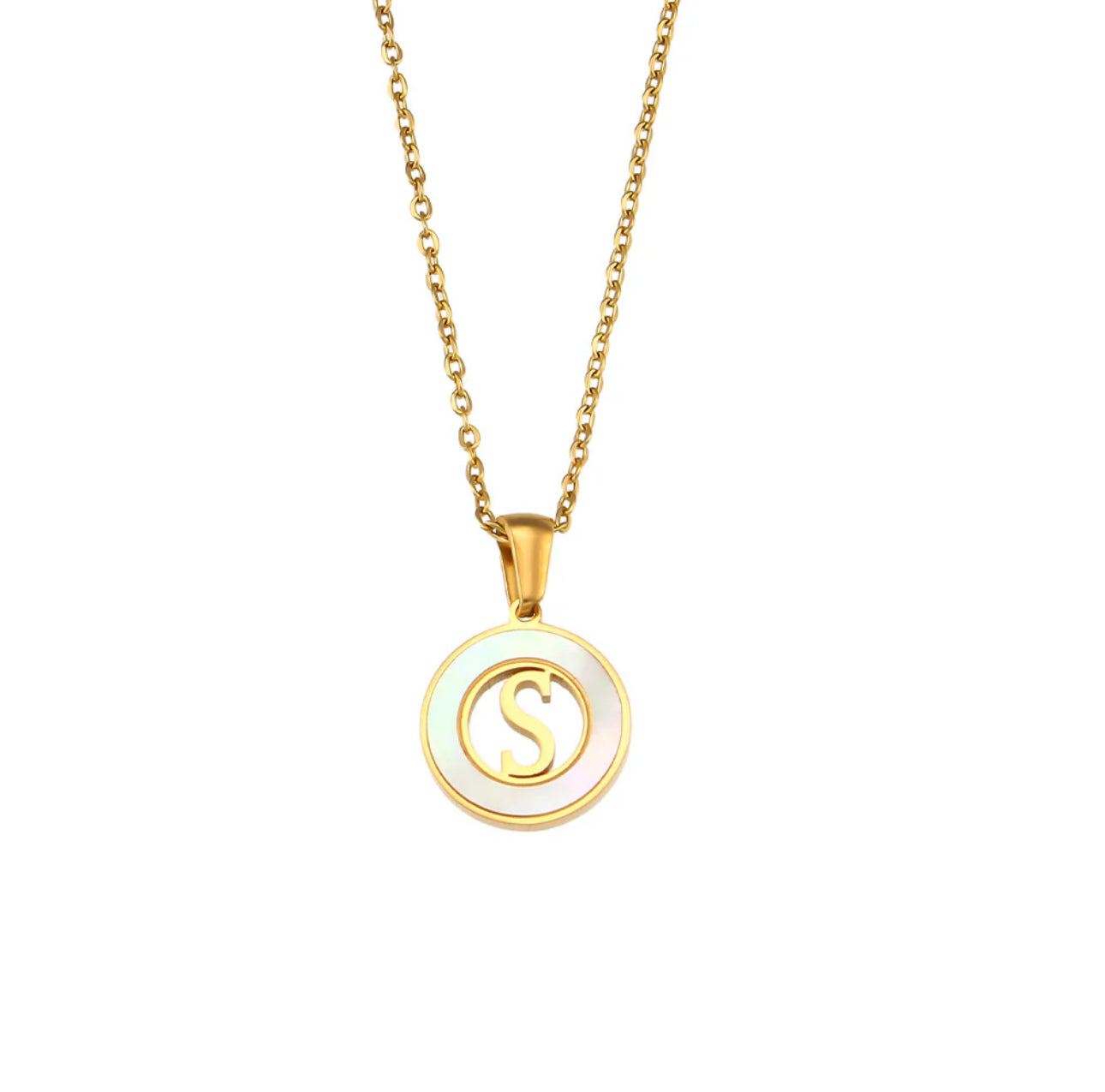 ‘Lillah’ Initial Gold Necklace