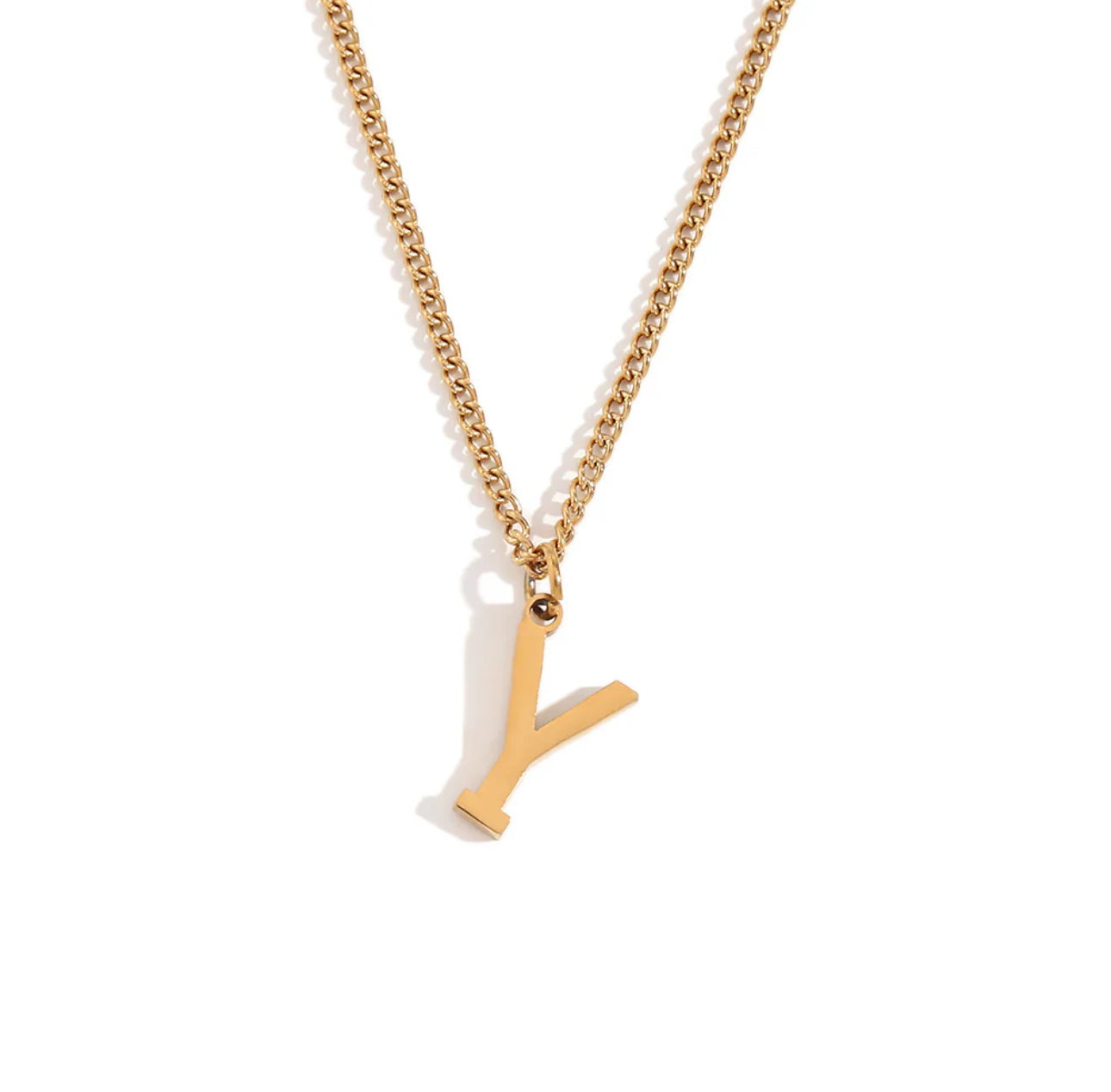 ‘Leah’ Gold Initial Necklace