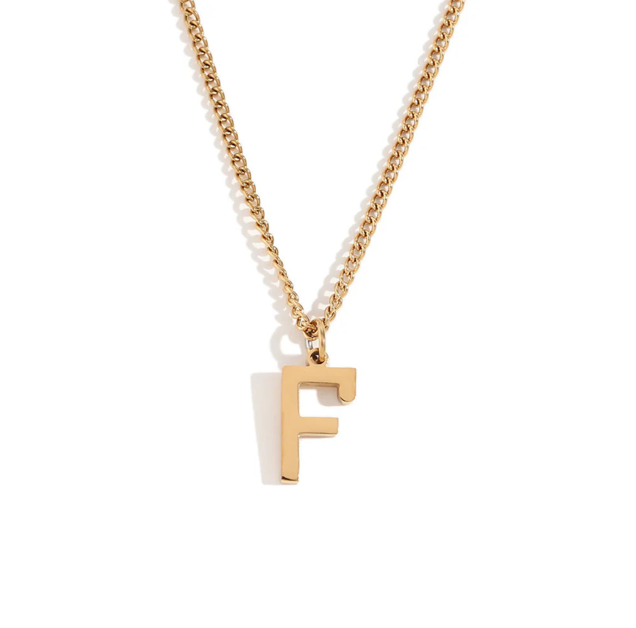 ‘Leah’ Gold Initial Necklace