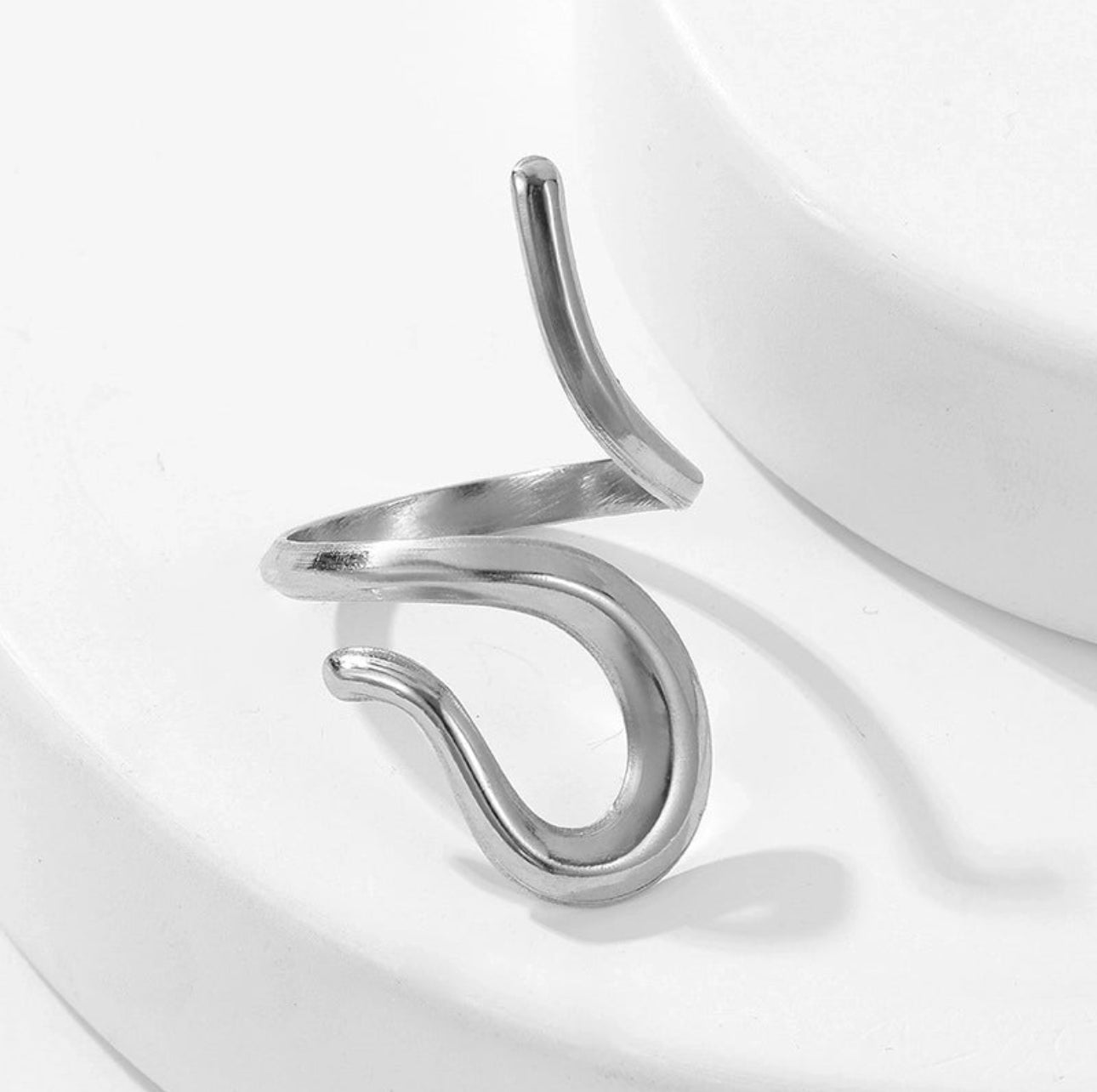 ‘Risqué’ Adjustable Stainless Steel Ring