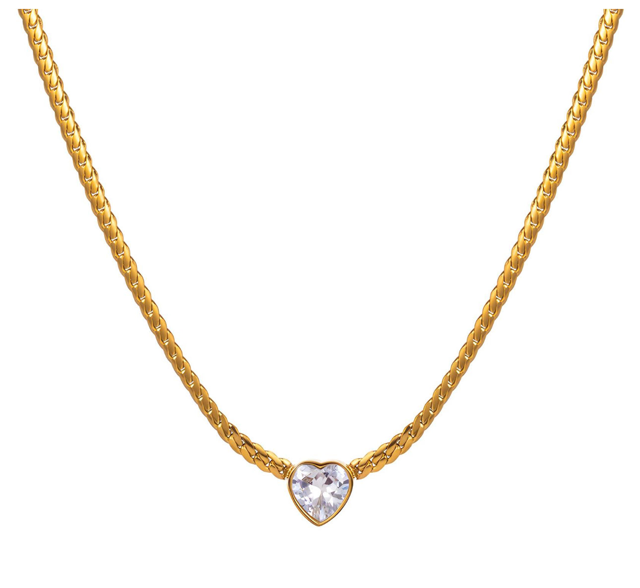 ‘Luxe Love Heart’ Gold Necklace