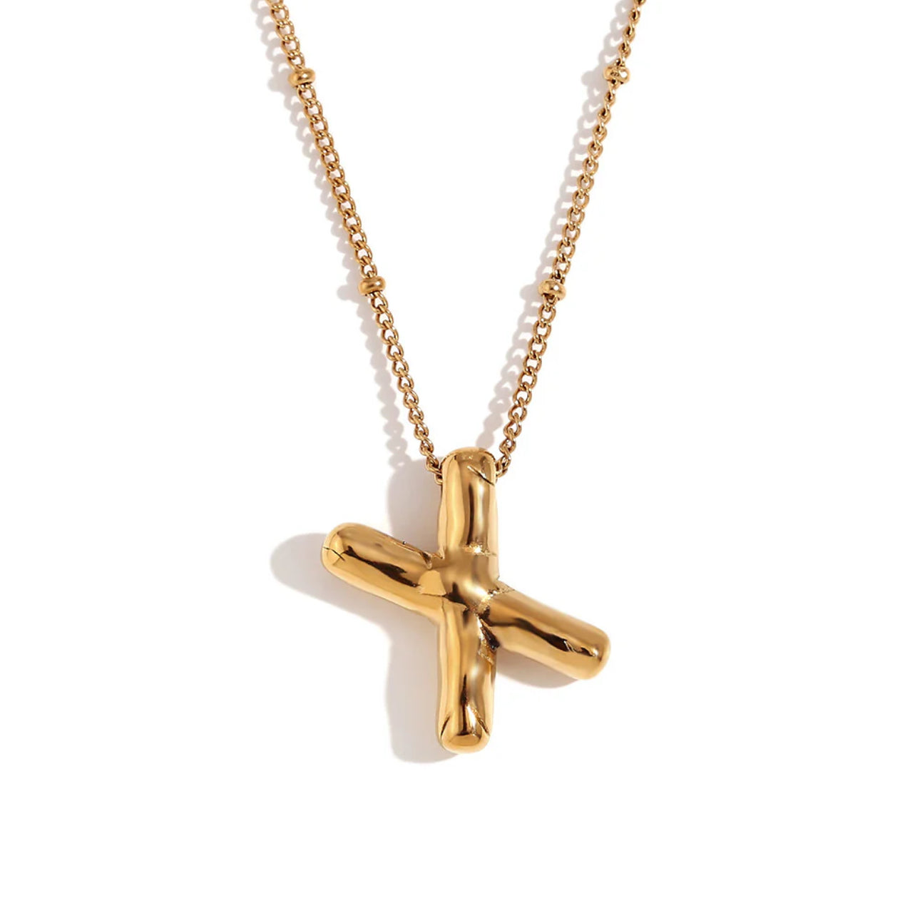 ‘Balloon’ Initial Gold Necklace