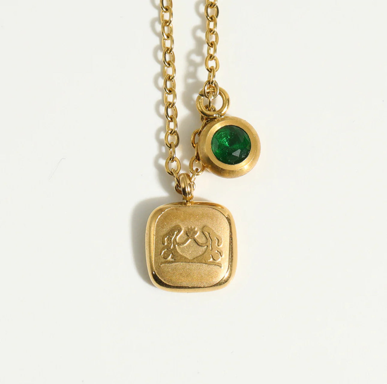 ‘Expressive Zodiac’ Gold Necklace