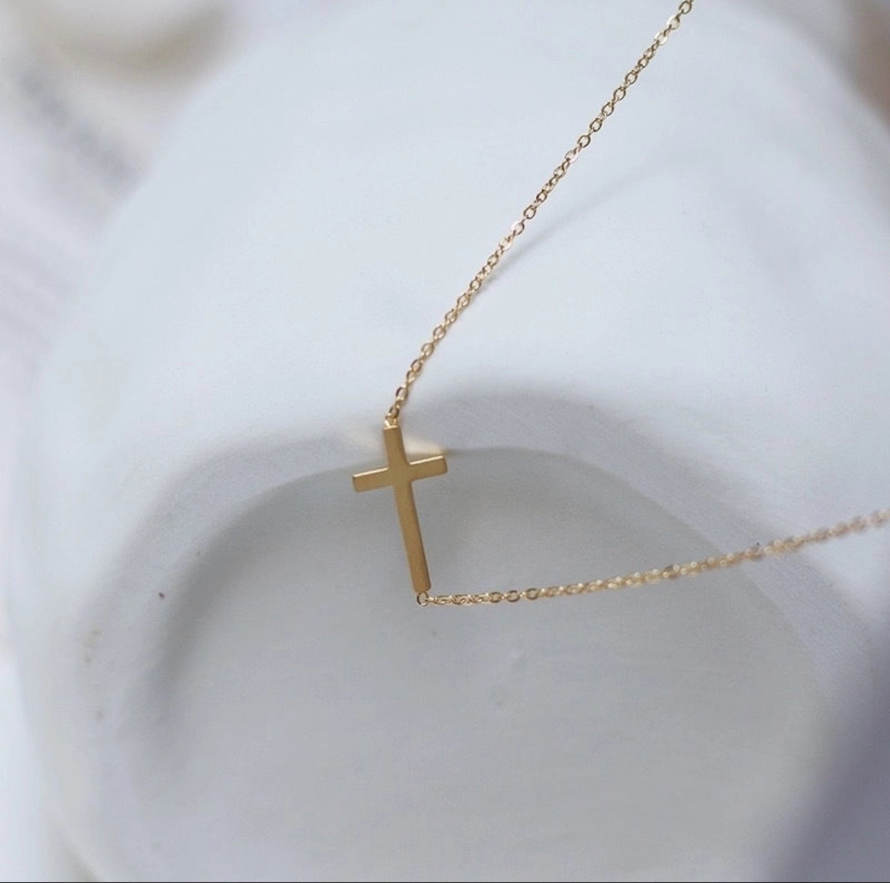 Simple Cross Necklace