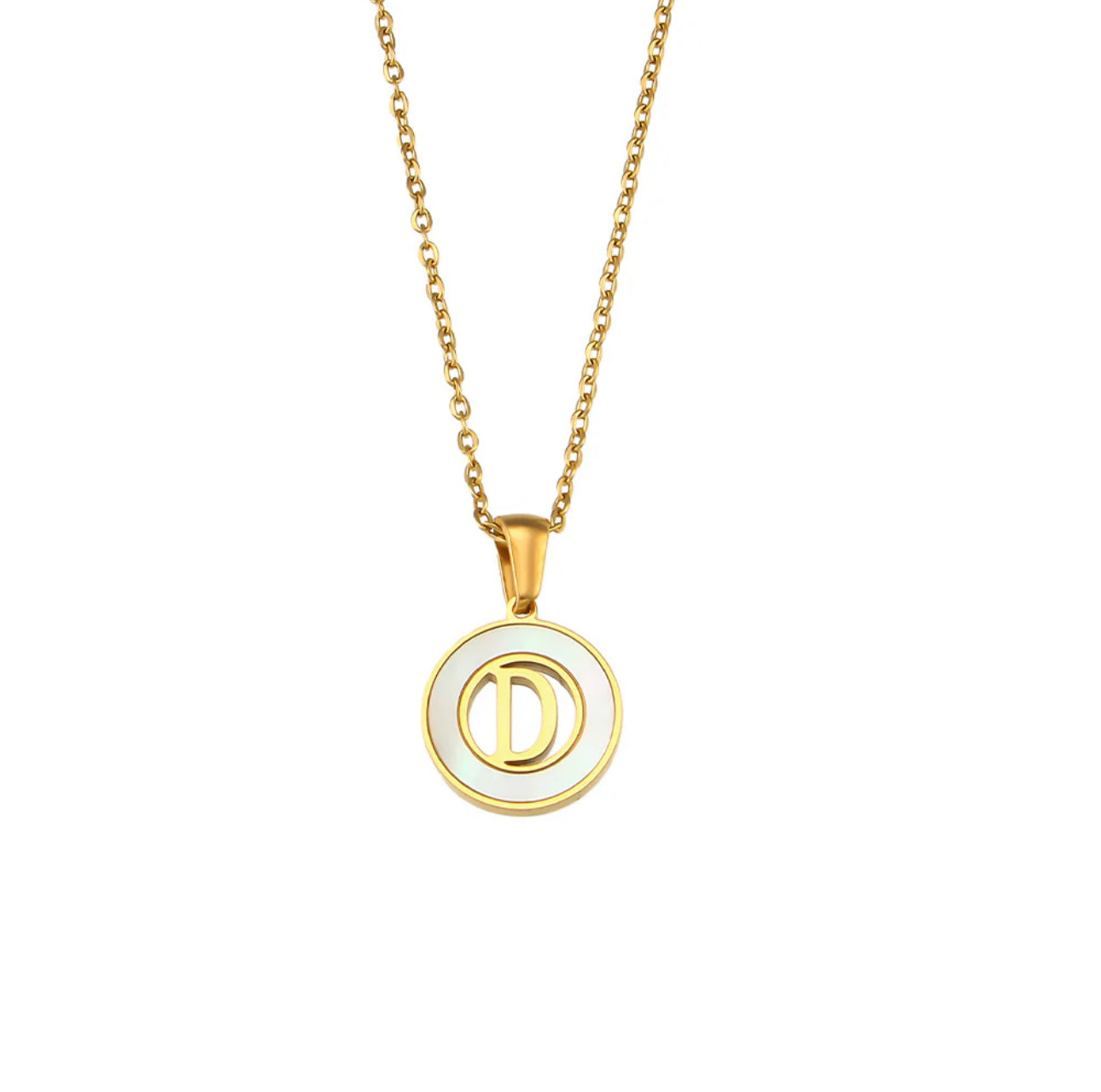 ‘Lillah’ Initial Gold Necklace