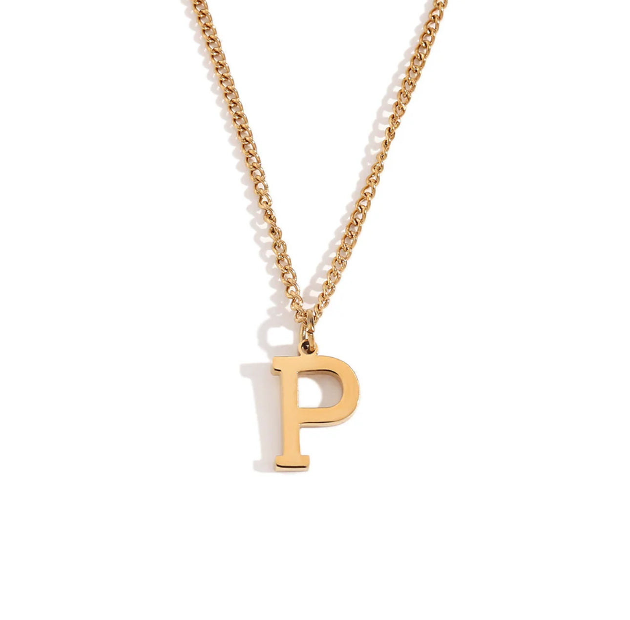 ‘Leah’ Gold Initial Necklace