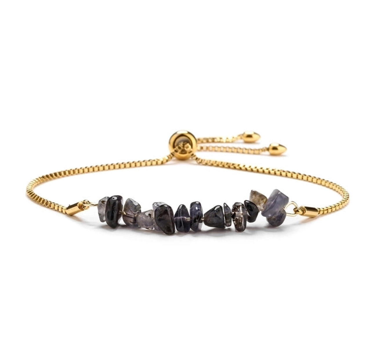 Natural Stone Gold Bracelet