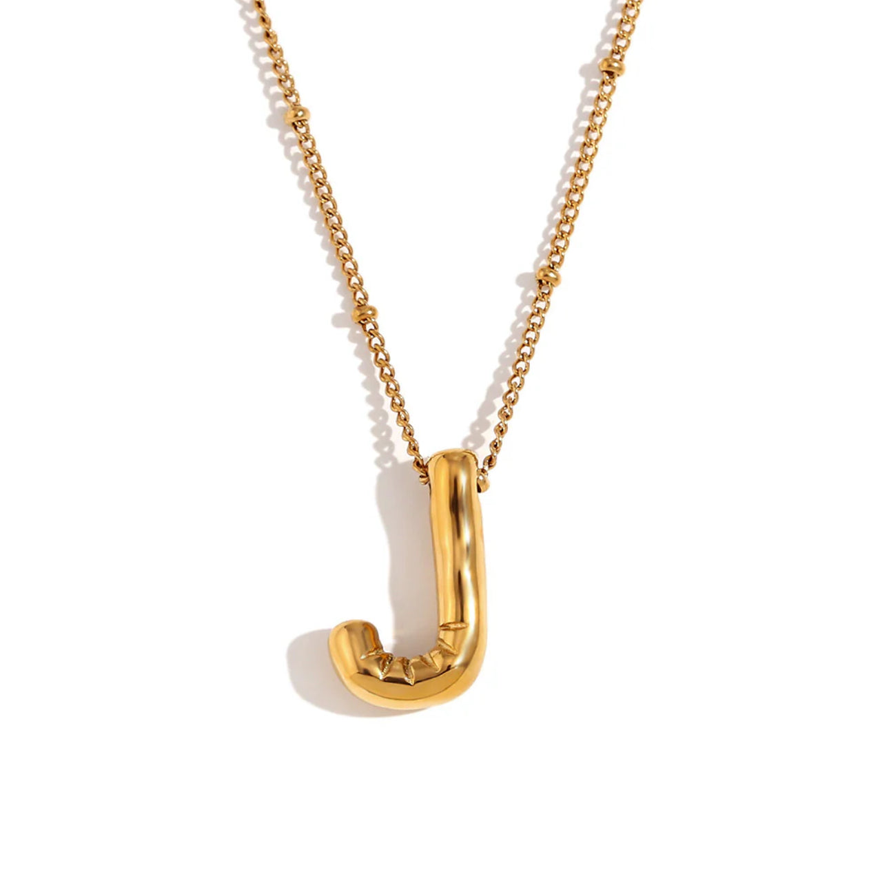 ‘Balloon’ Initial Gold Necklace