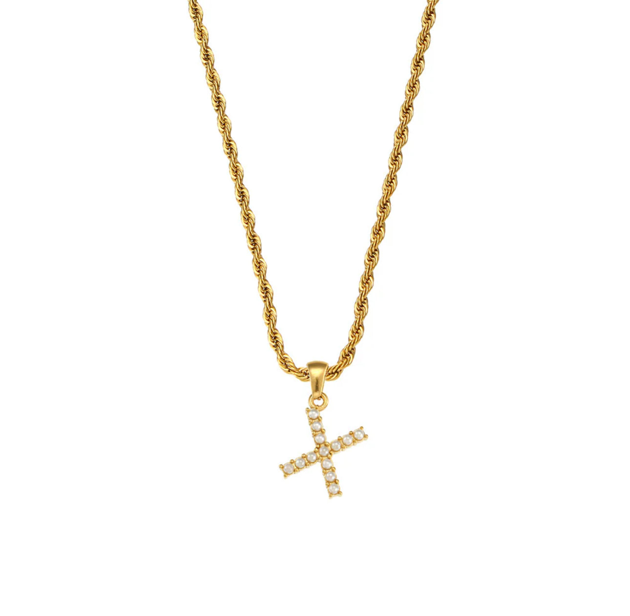 ‘Nikki’ Letter Gold Necklace