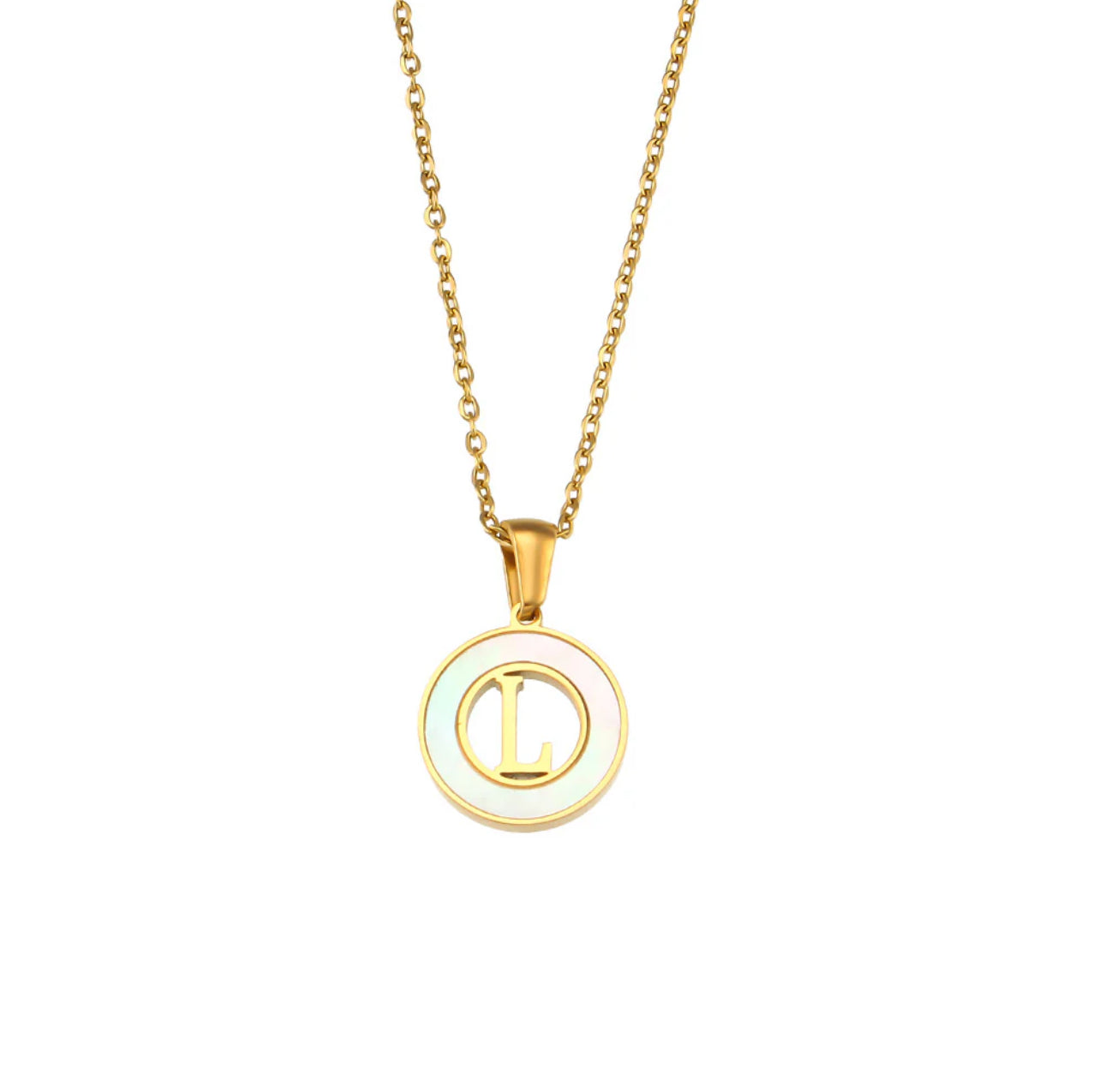 ‘Lillah’ Initial Gold Necklace