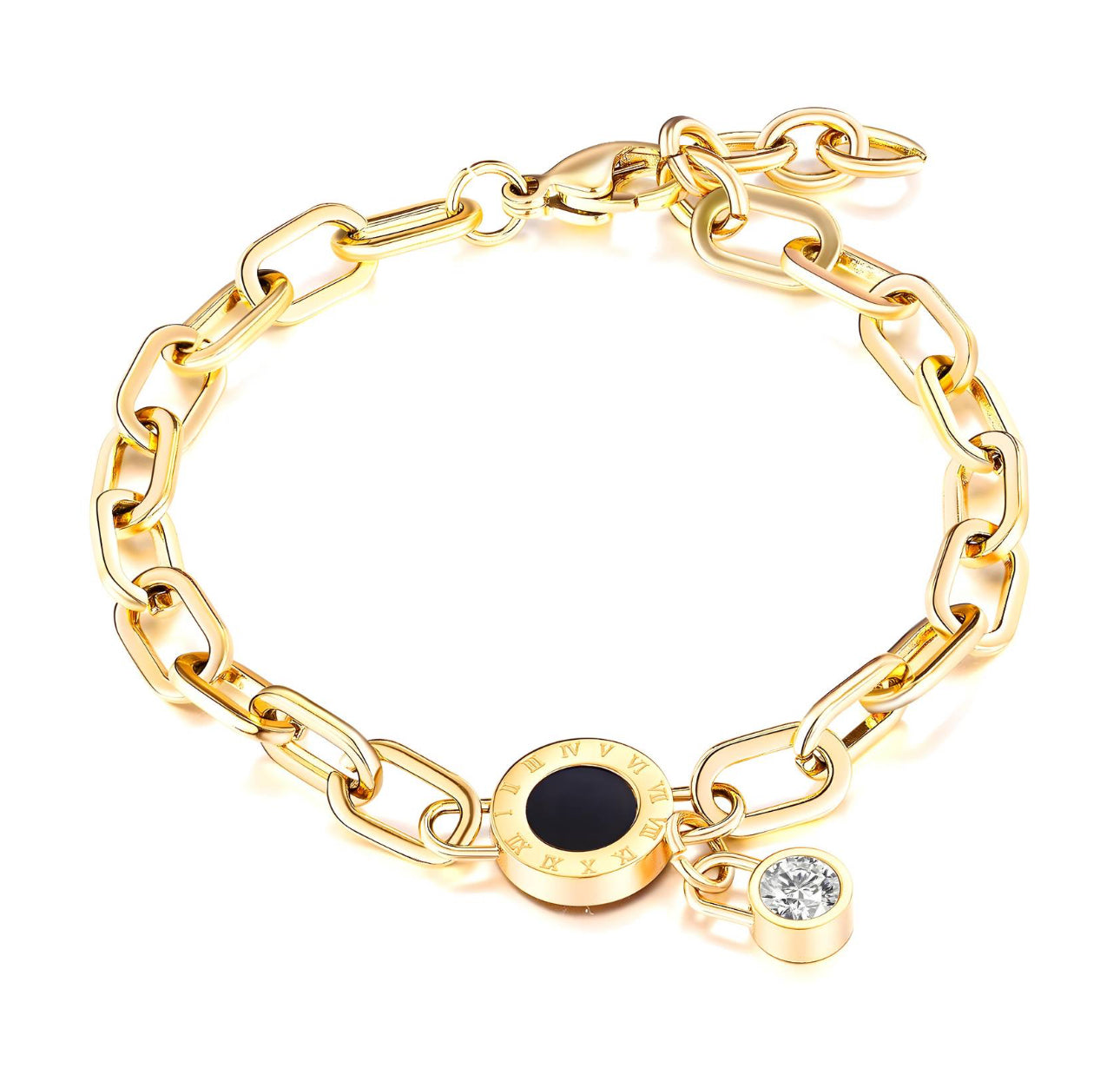 ‘Romain’ Gold Link Bracelet