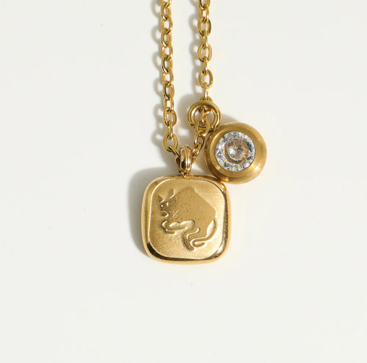 ‘Expressive Zodiac’ Gold Necklace