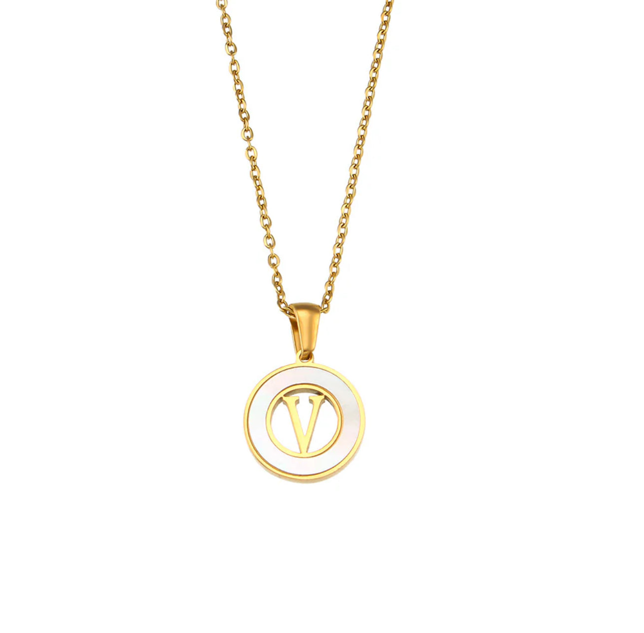 ‘Lillah’ Initial Gold Necklace