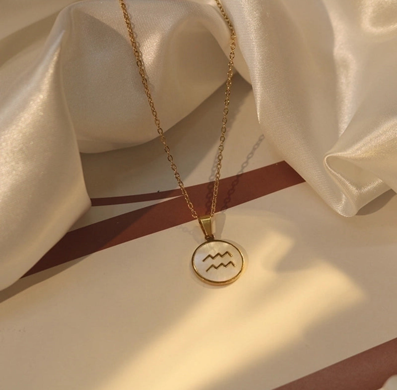 ‘Star Sign’ Gold Pendent Necklace