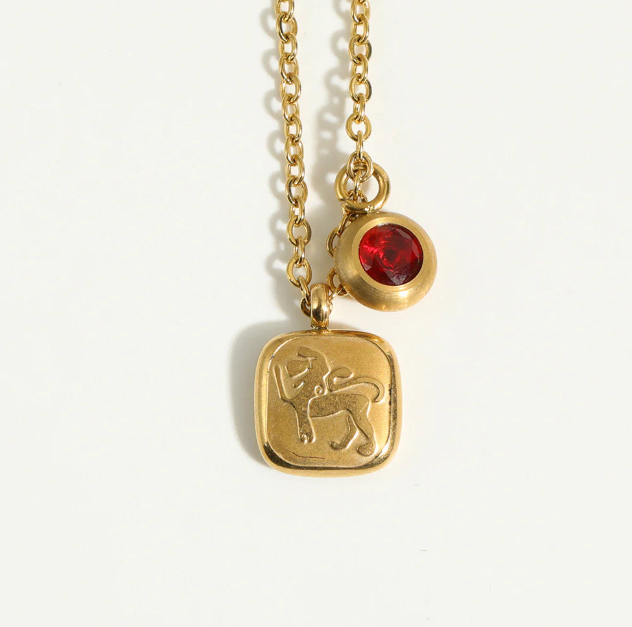 ‘Expressive Zodiac’ Gold Necklace