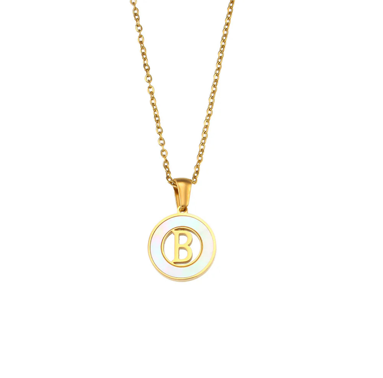 ‘Lillah’ Initial Gold Necklace