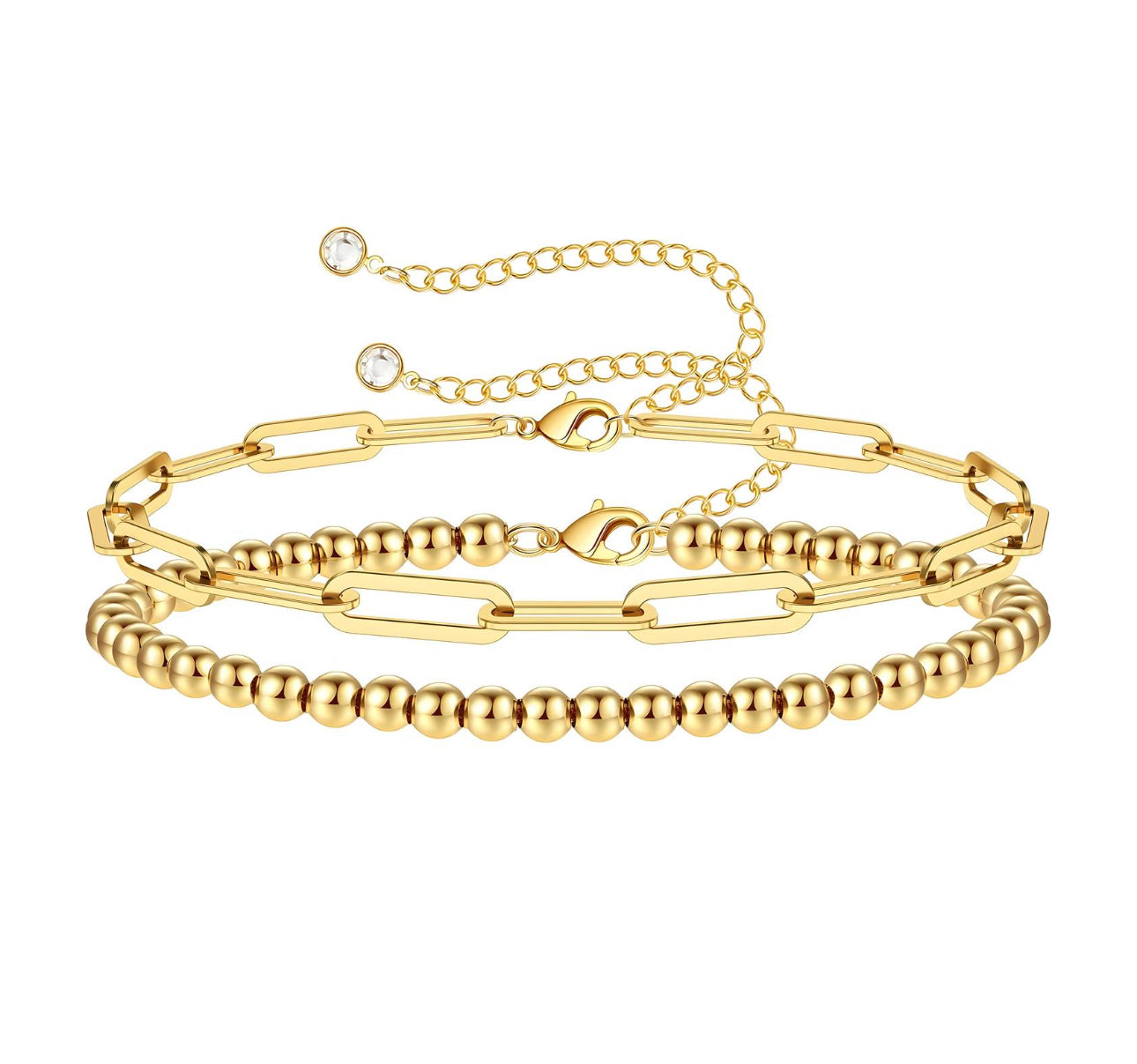 ‘Loz’ Gold Bracelet set